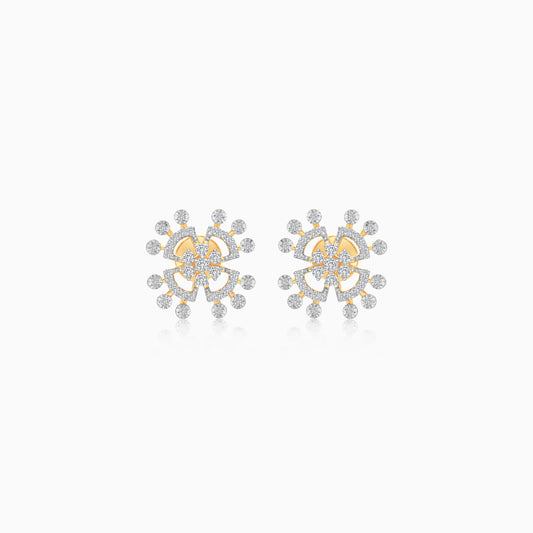 18K Gold and Natural Diamonds Pair of Earrings - Ada Collection