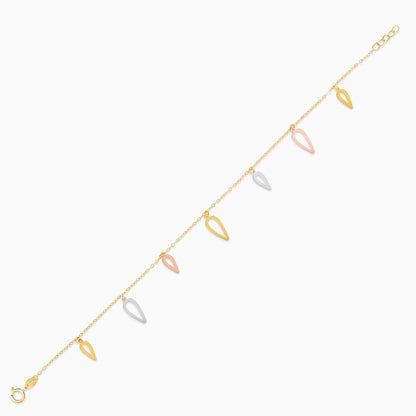 18K Multi-colour Charm Bracelet