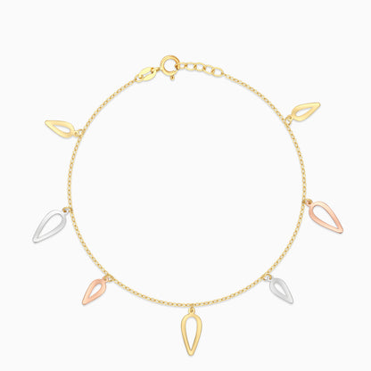 18K Multi-colour Charm Bracelet