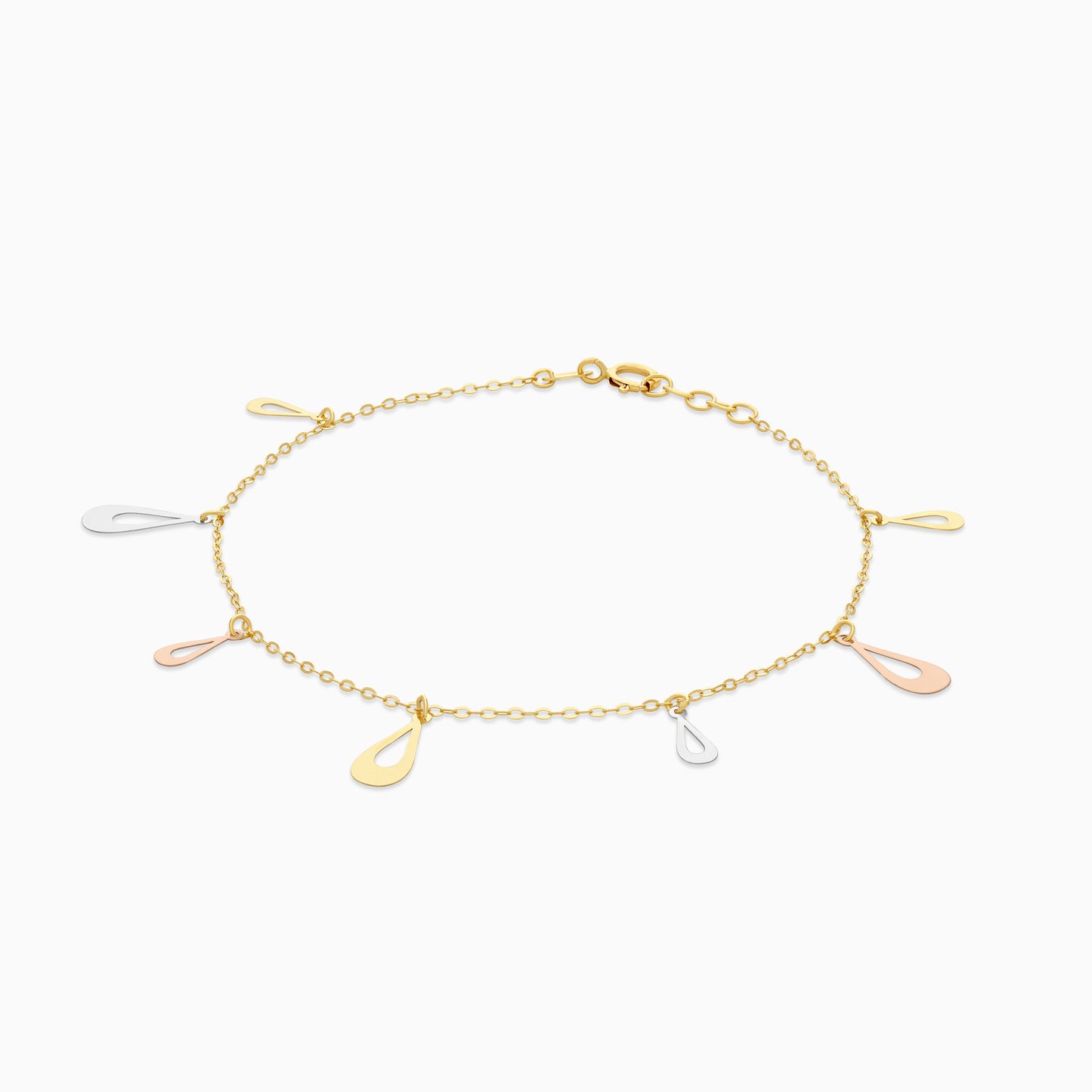 18K Multi-colour Dangling Bracelet