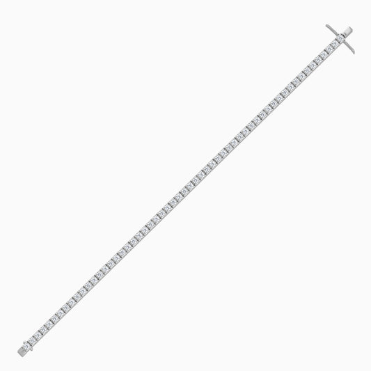 Tennis Bracelet 2.03ct Natural Diamond Star Setting in 18K White Gold