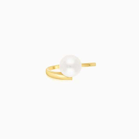 18K Yellow Gold Freshwater Pearl Ring - Danah