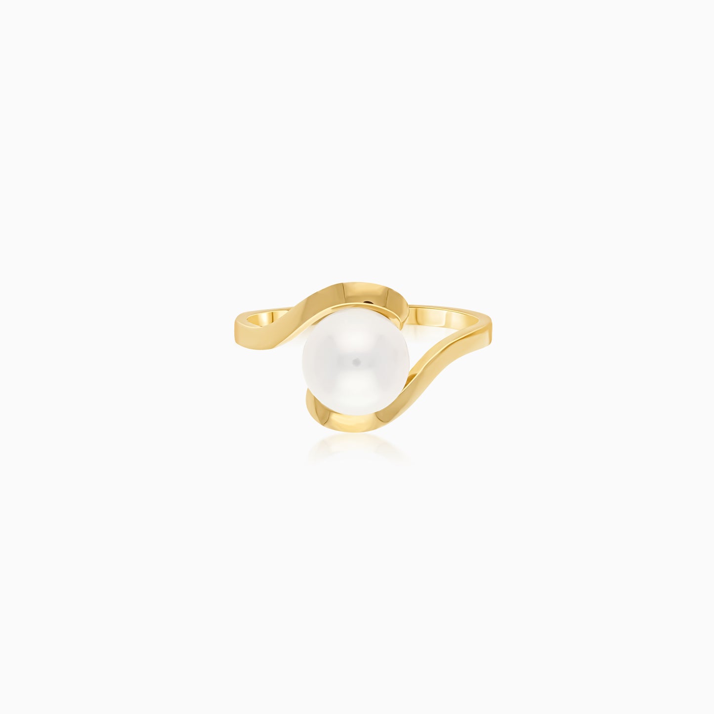 18K Yellow Gold Freshwater Pearl Ring Danah