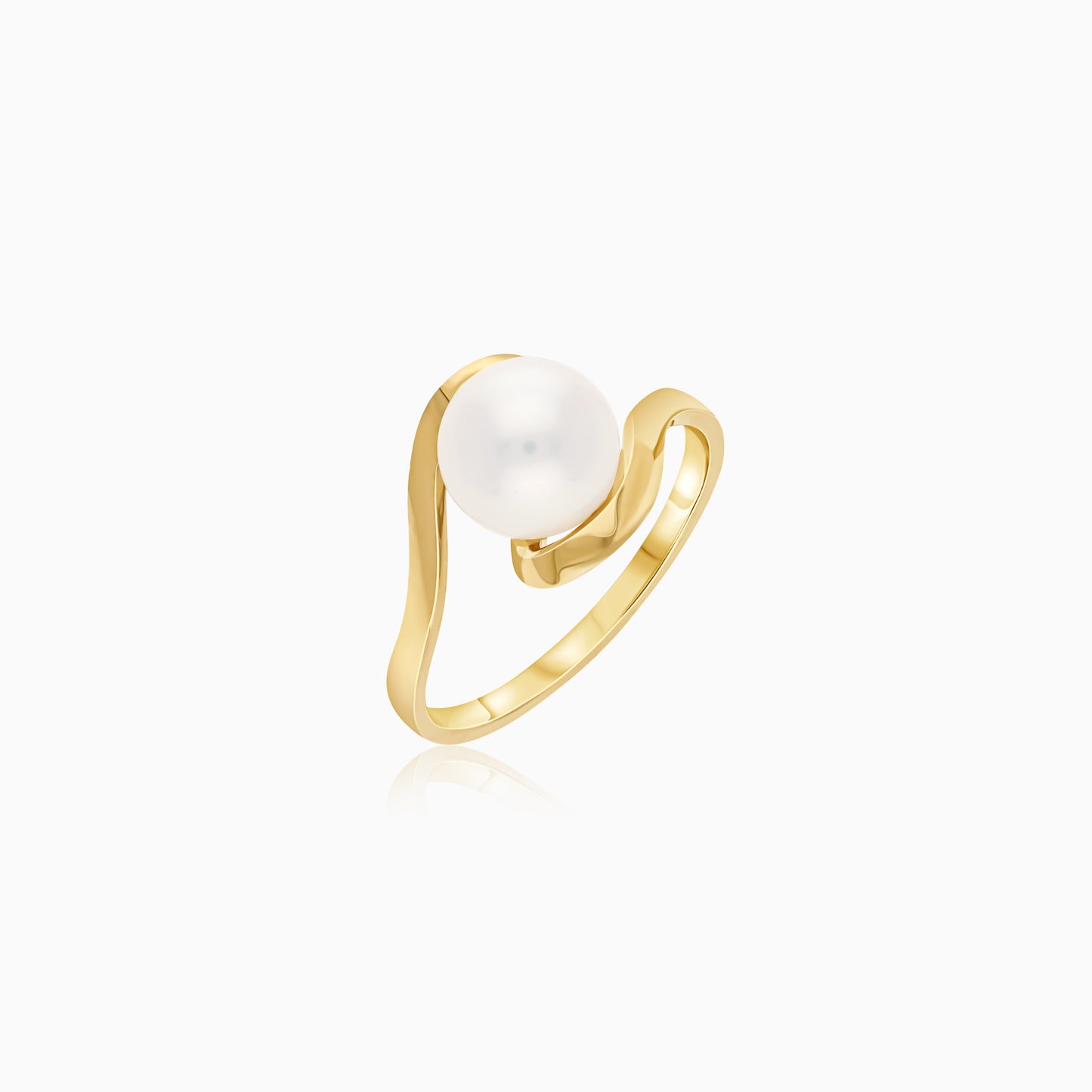 18K Yellow Gold Freshwater Pearl Ring Danah