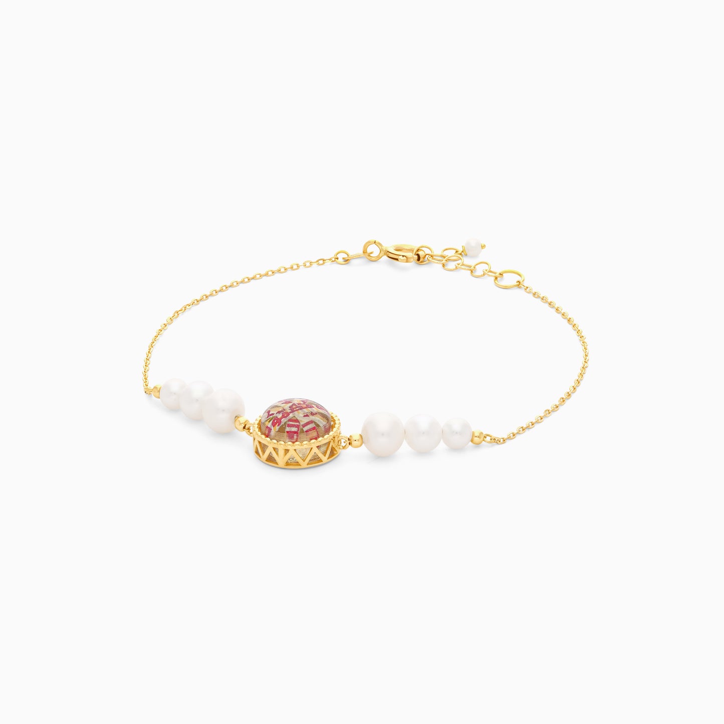 18K Yellow Gold Pearl Bracelet - Qelada Collection