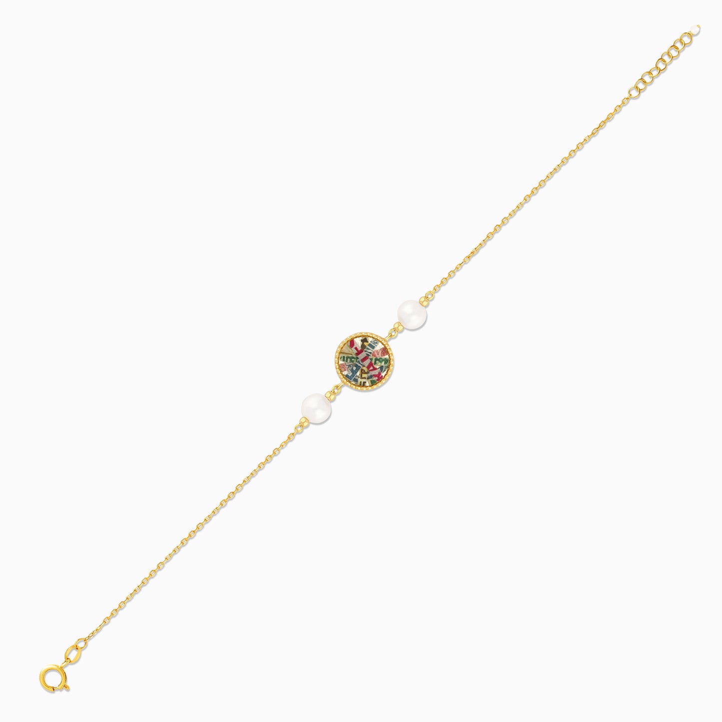 18K Yellow Gold Pearl Bracelet - Qelada Collection