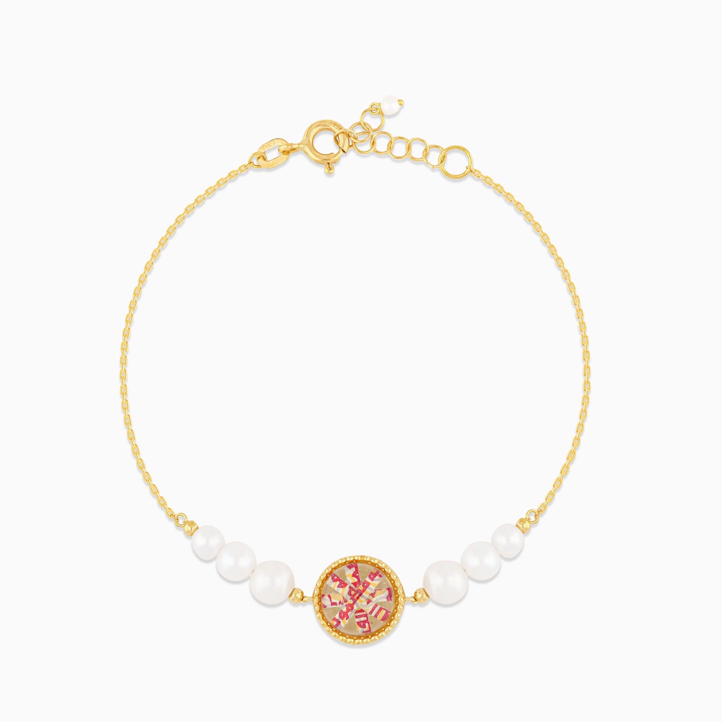 18K Yellow Gold Pearl Bracelet - Qelada Collection