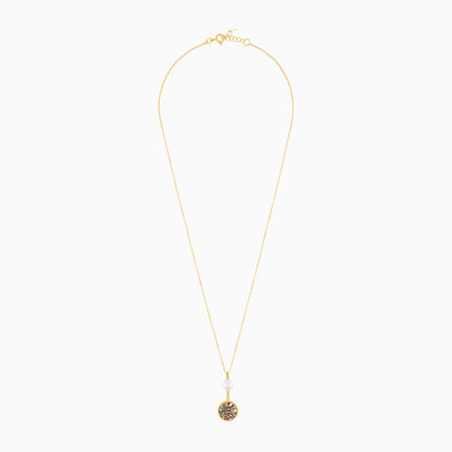 18K Yellow Gold Pearl Necklace - Qelada Collection