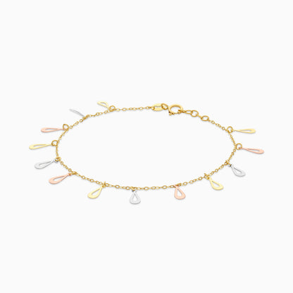 18K Multi-colour Charm Bracelet