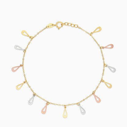 18K Multi-colour Charm Bracelet