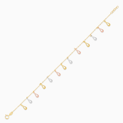 18K Multi-colour Charm Bracelet
