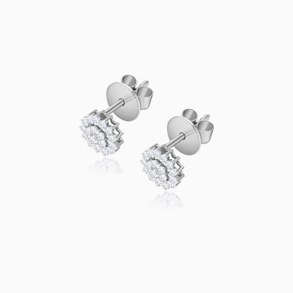 18K Gold Natural Diamonds Pair of Earrings - Scala Collection