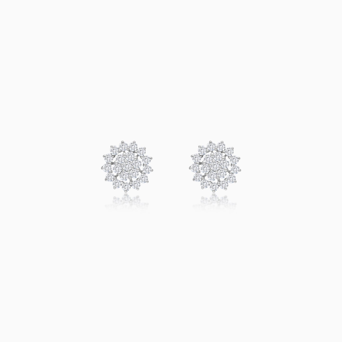 18K Gold Natural Diamonds Pair of Earrings - Scala Collection
