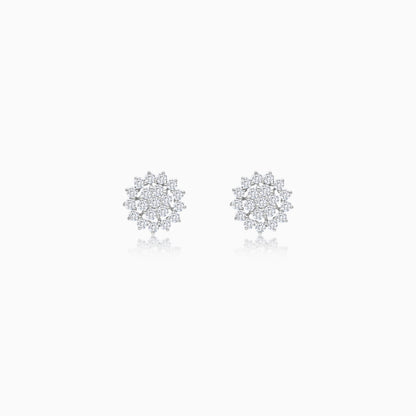 18K Gold Natural Diamonds Pair of Earrings - Scala Collection