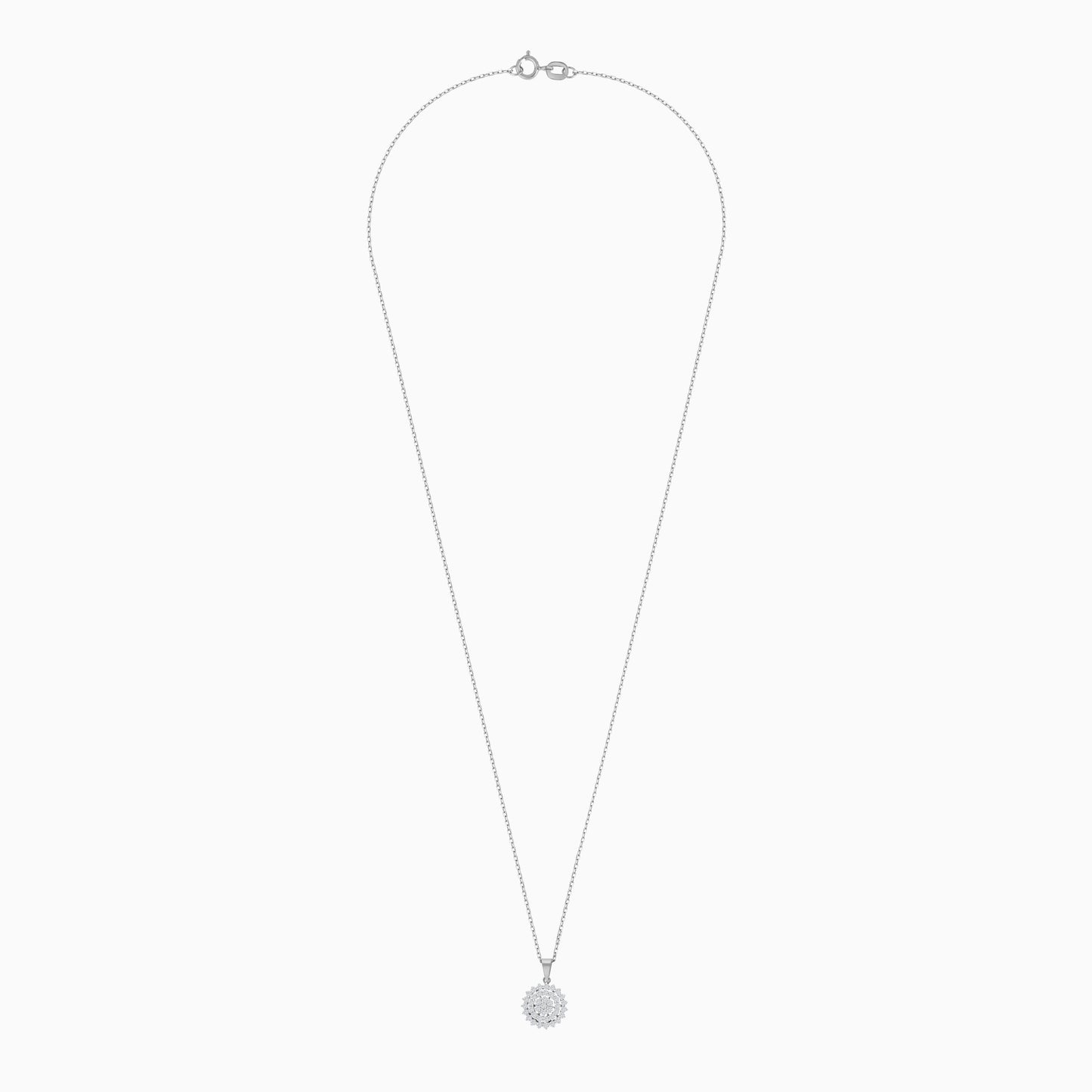18K Gold Natural Diamonds Pendant Chain - Scala Collection