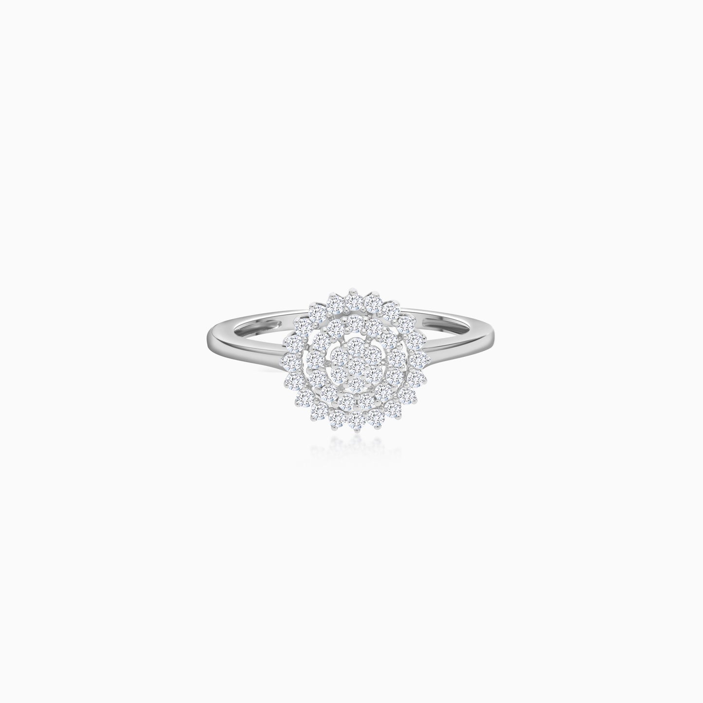 18K Gold Natural Diamonds Ring - Scala Collection