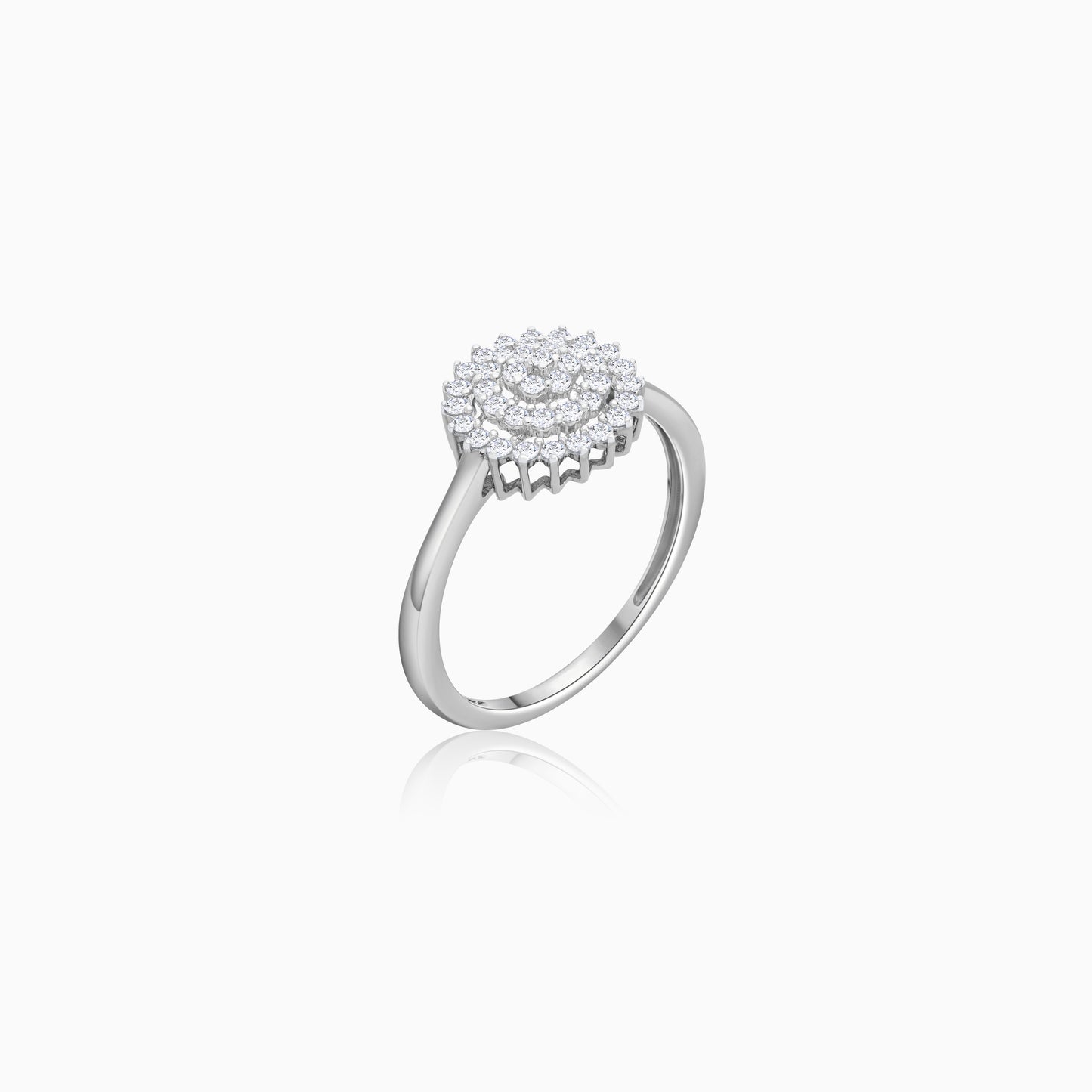 18K Gold Natural Diamonds Ring - Scala Collection