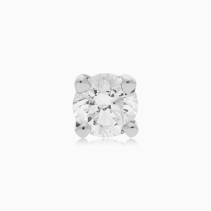 18k Yellow Gold Nose Pin with Single Natural Diamond