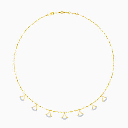 Elegant 18K Yellow Gold Diamond Choker