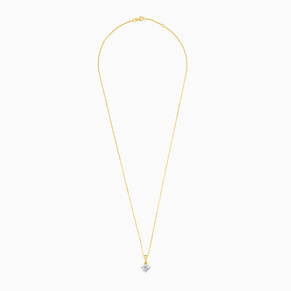 Solitaire Diamond Pendant Necklace in 18K Yellow Gold – Solitaire Collection