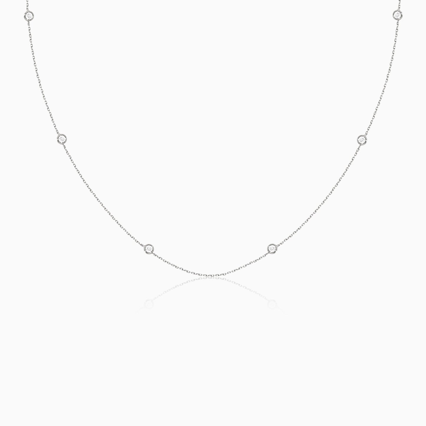Stunning 18K White Gold Diamond Necklace for Women