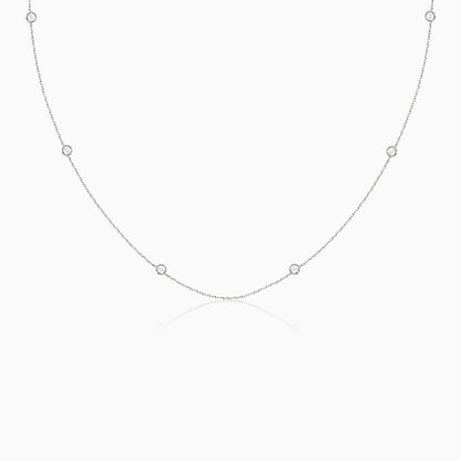 Stunning 18K White Gold Diamond Necklace for Women