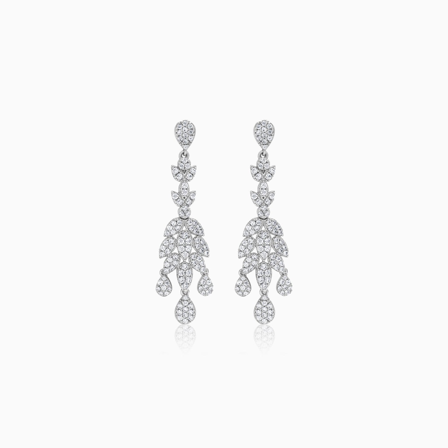 Queen 18K White Gold Zircon Bridal Set