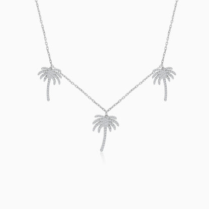 Palm Tree Choker 18k Gold With Natural Diamonds