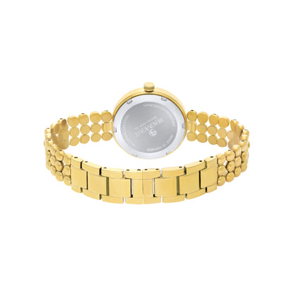 Gold Plated & White Quartz Beaumont Ladies Watch