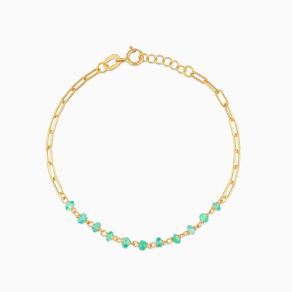 18K Yellow Gold Paperclip Bracelet