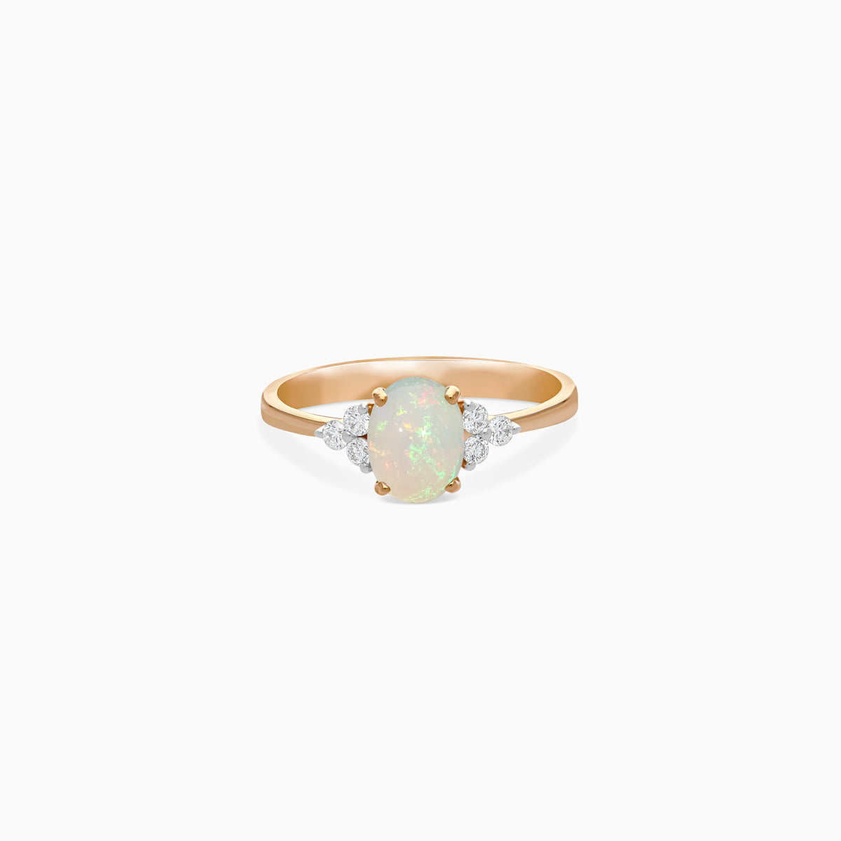 Colour Classic 18K Gold Opal & Natural Diamond Ring
