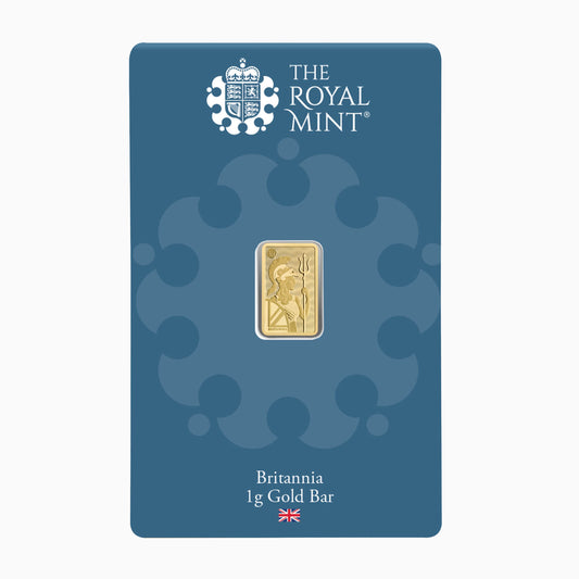 سبيكة ذهب (Britannia - Royal Mint ) بوزن 1 جرام عيار 24 قيراط 