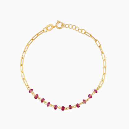 18K Yellow Gold Paperclip Bracelet