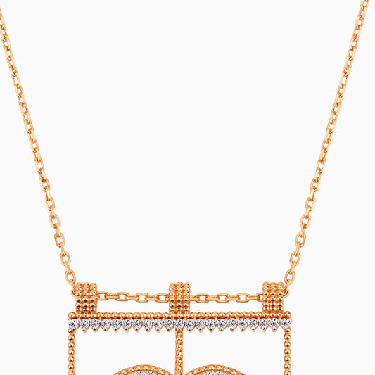 18K Yellow Gold Pendant with Diamonds – Burqa Collection