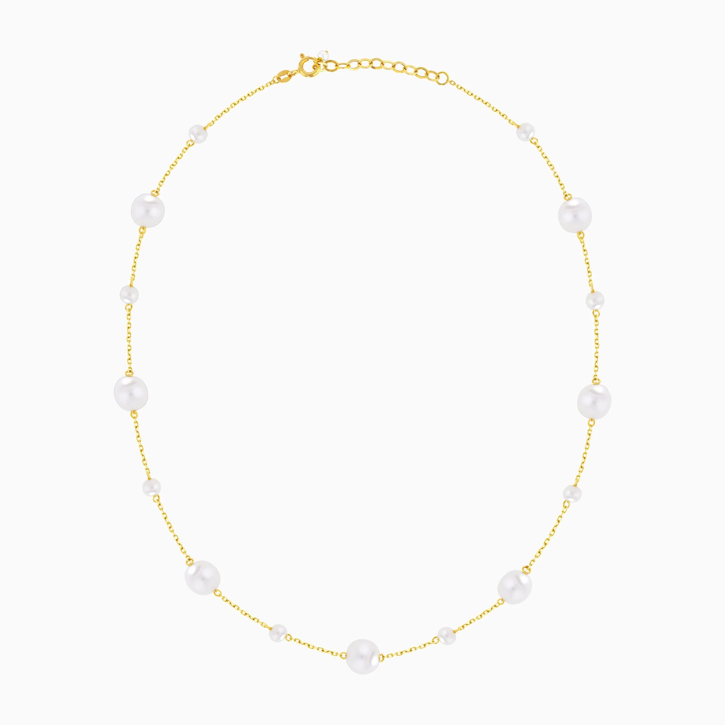 18K Yellow Gold Pearl Necklace – Danah