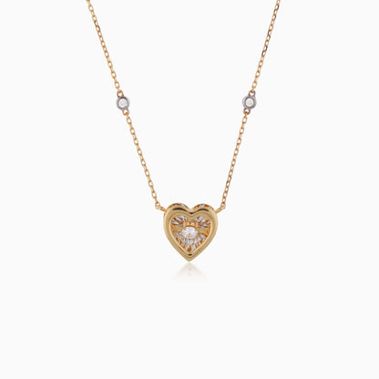 18k yellow gold rope chain with unique pearls