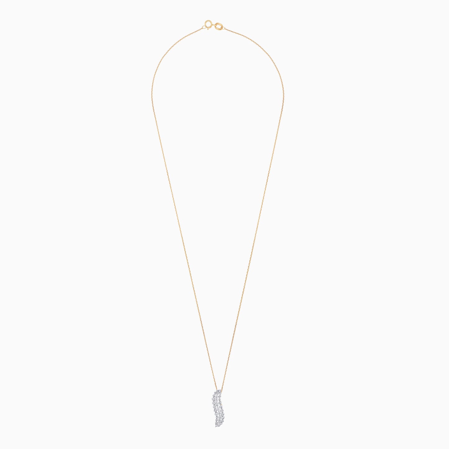18k Yellow Gold from Scala Collection Decorated with Natural Diamond Stones