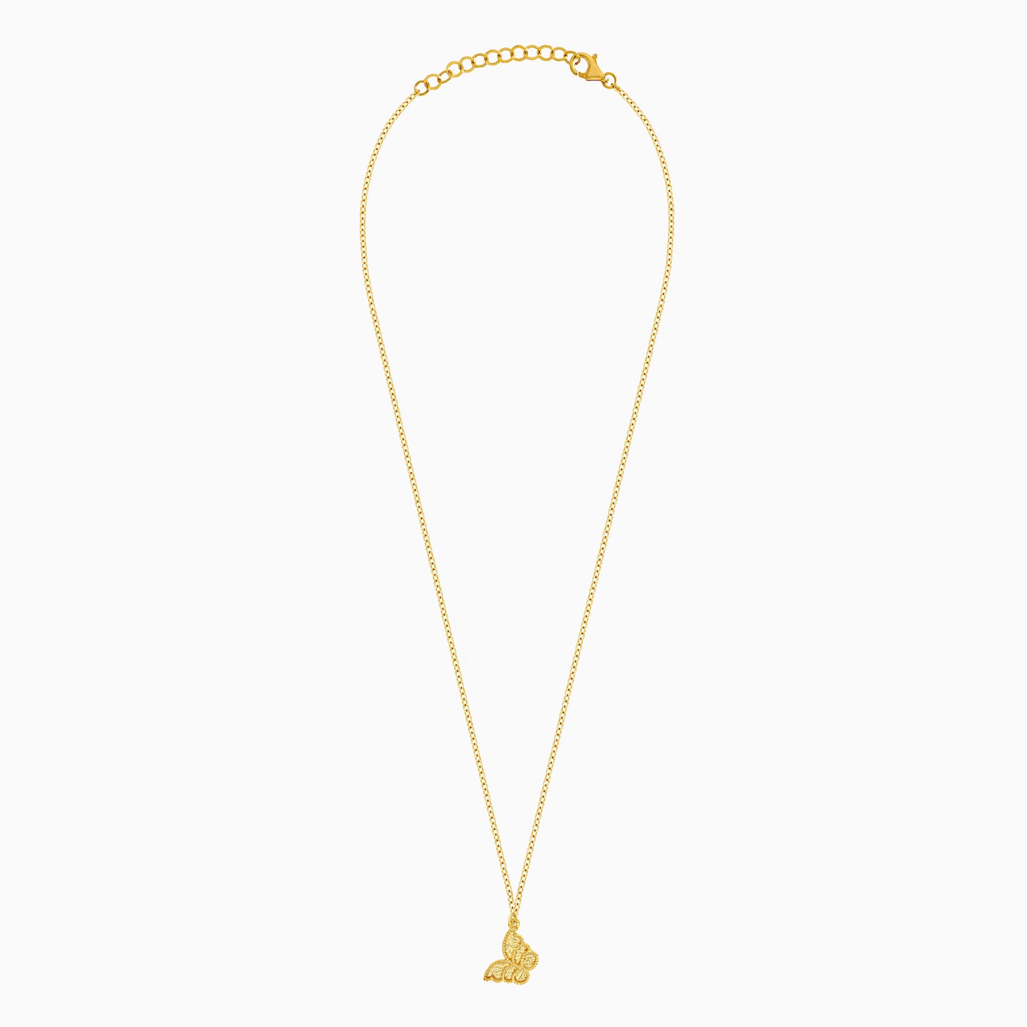 Farfalla 18K Yellow Gold Kids Butterfly Necklace