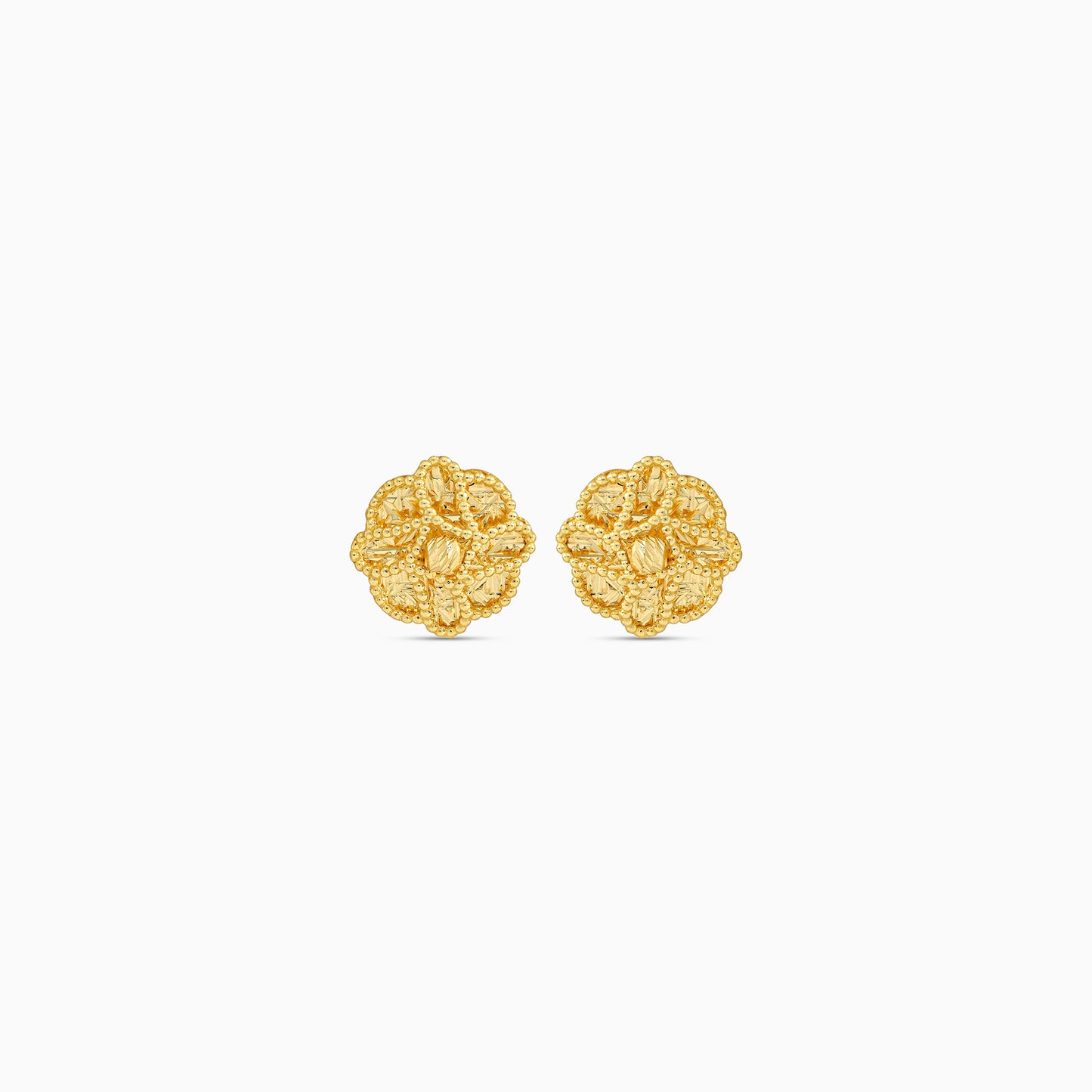 18K Gold Kids Flower Earrings – Farfalla by Jawhara