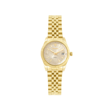 Gold Plated & White Quartz Beaumont Ladies Watch