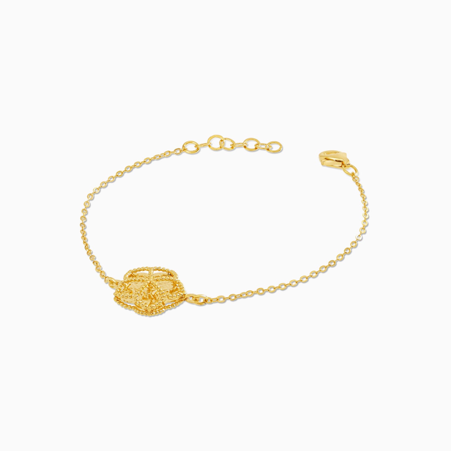 18k Yellow Gold Kids Flower Bracelet | Farfalla Gold Kids Collection