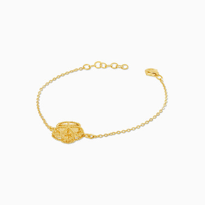 18k Yellow Gold Kids Flower Bracelet | Farfalla Gold Kids Collection