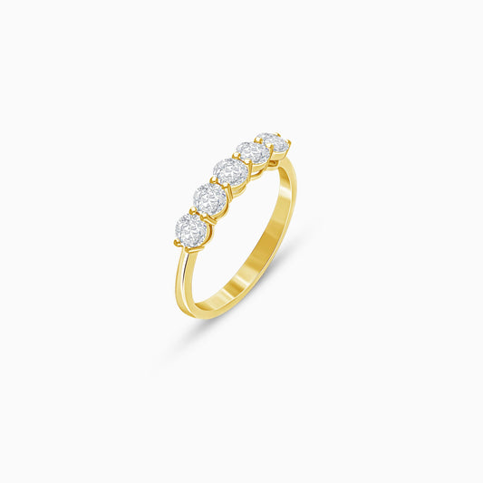 18k yellow gold solitaire eternity diamond ring – solitaire collection