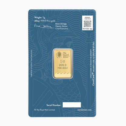 Britannia 5g Gold Bullion Minted Bar