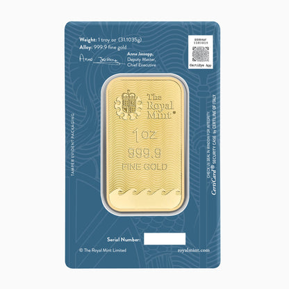 Britannia 1oz Gold Bullion Minted Bar