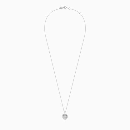 Dancing Diamond 18k Gold Heart Shape Necklace