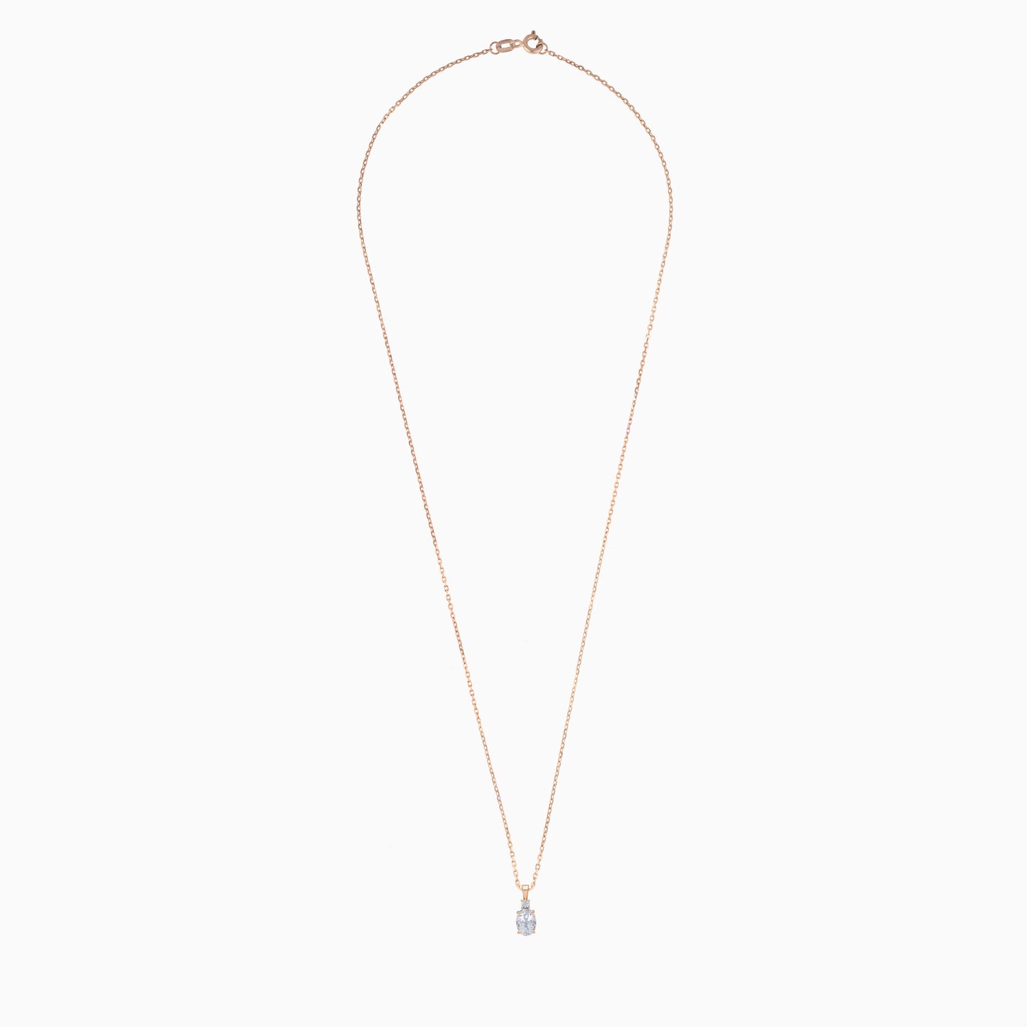 Colour Classic 18k Gold Aquamarine and Natural Diamond Necklace