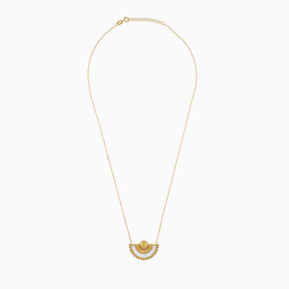 18k Yellow Gold Mother of Pearl Necklace | Shnaf Collection