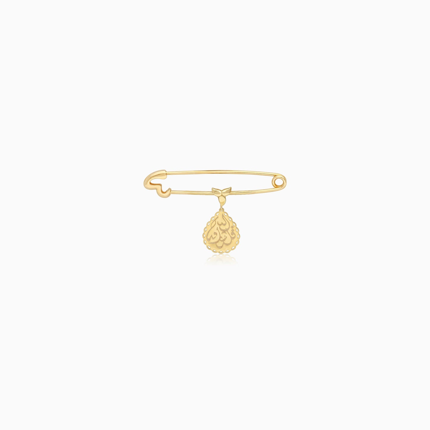 Yellow gold 18k baby brooch
