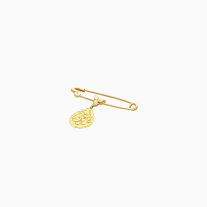 Yellow gold 18k baby brooch